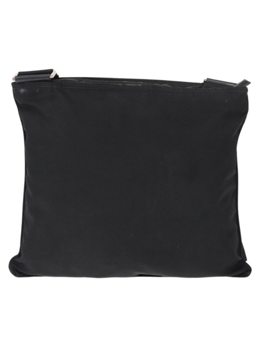 Authentic PRADA Shoulder Bag Nylon Black Silver - Picture 9 of 16